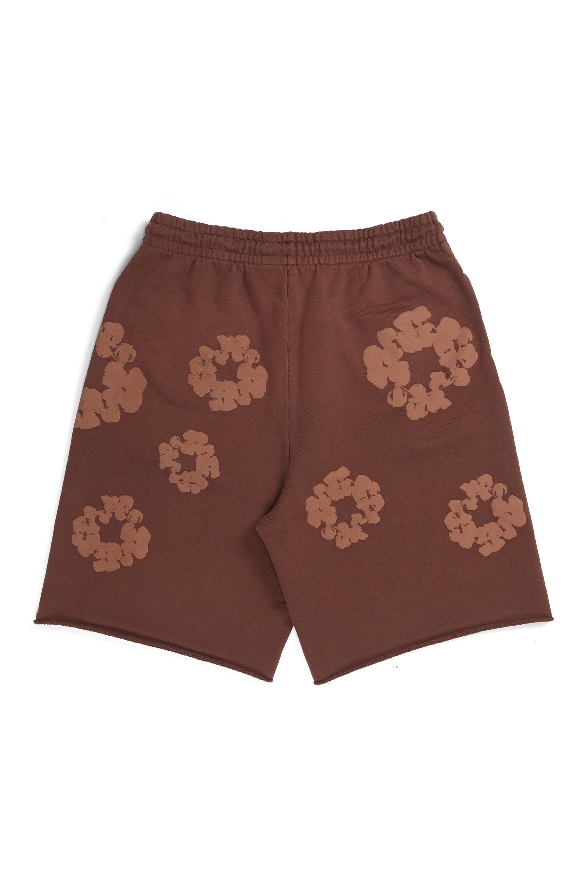 Mono Cotton Wreath Sweat Shorts Brown