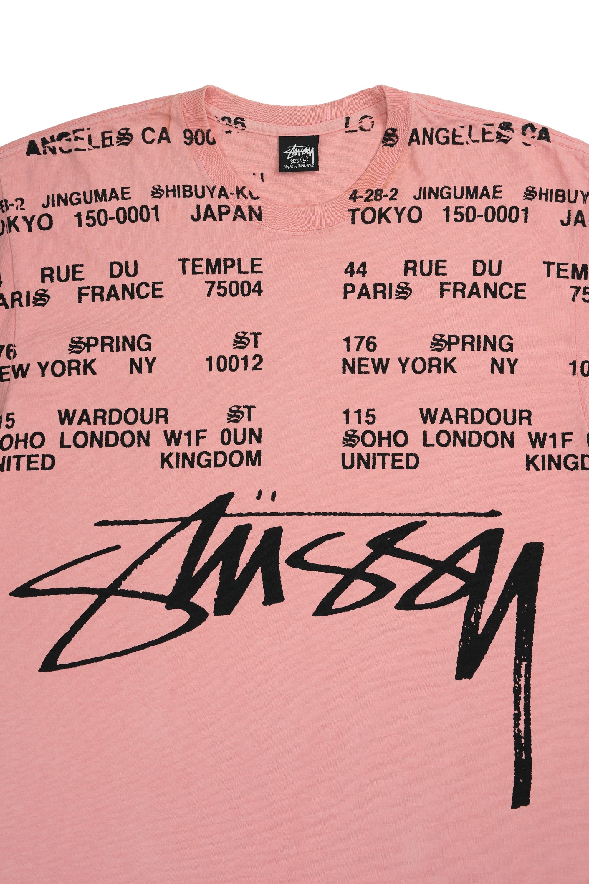 Locations Pigment Dyed Tee Coral