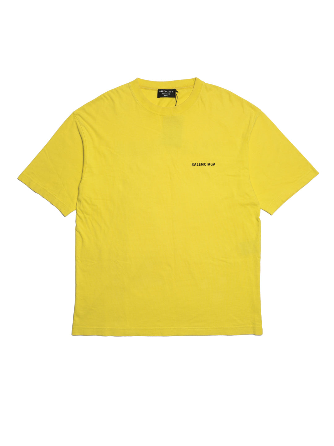 Balenciaga Logo T-Shirt Yellow