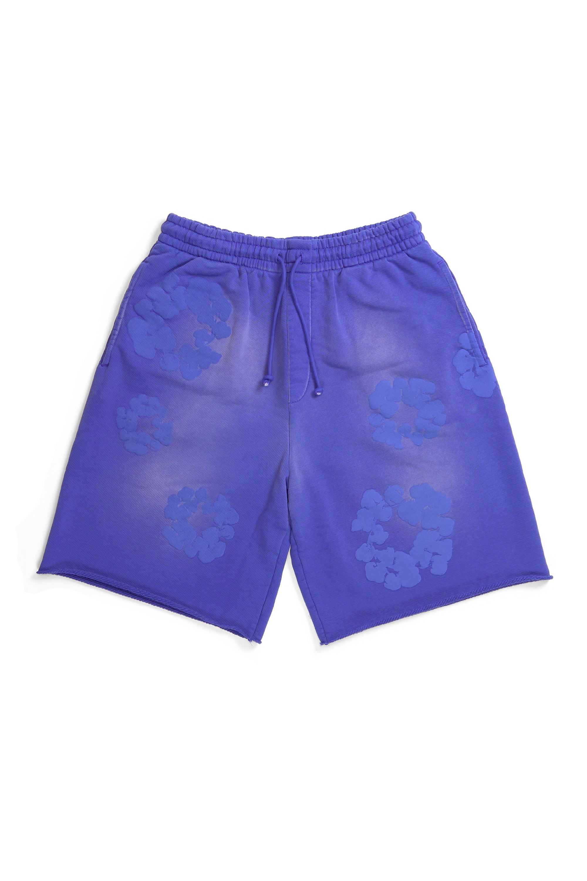 Mono Cotton Wreath Sweat Shorts Washed Blue