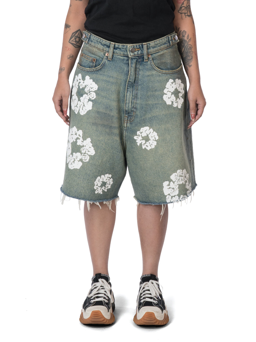 Denim Tears Wreath Short Dirty Wash