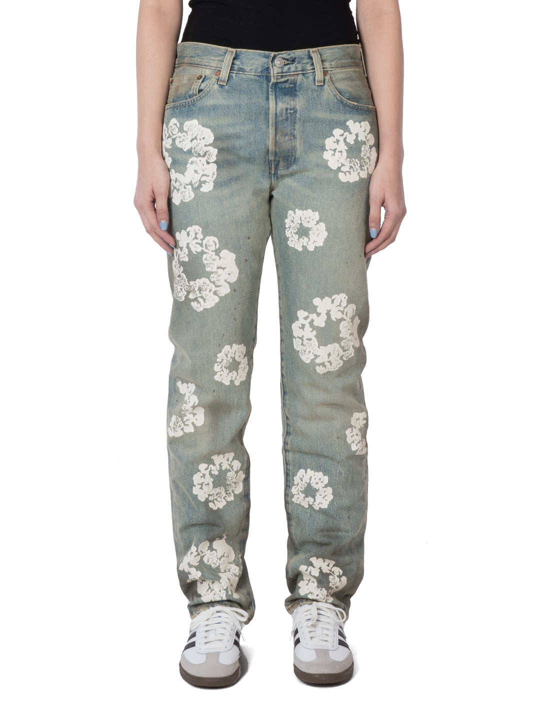501 Cotton Wreath Jean Dirty Wash – YFIFTEEN _BANGKOK