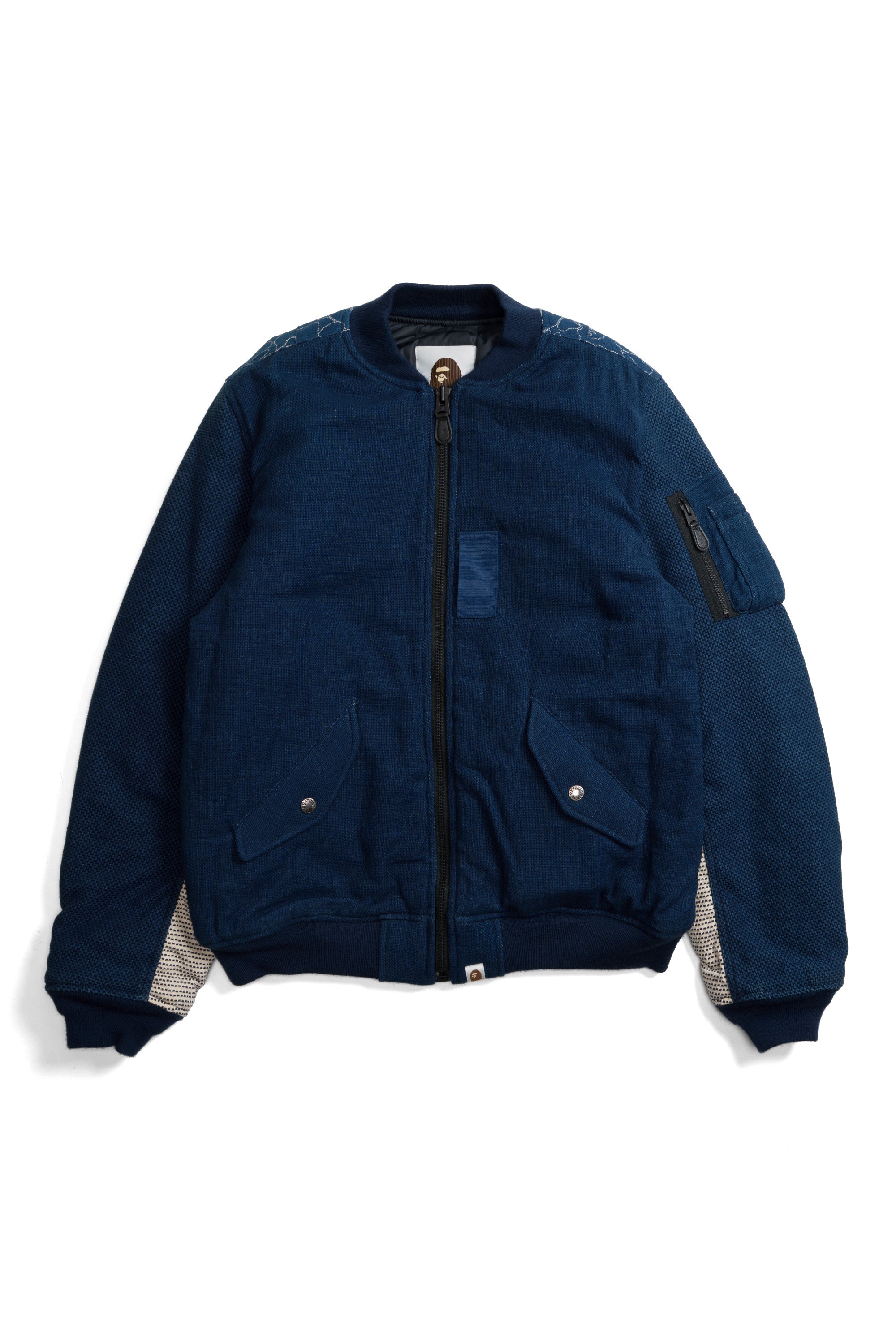 Indigo Shark Bomber Jacket