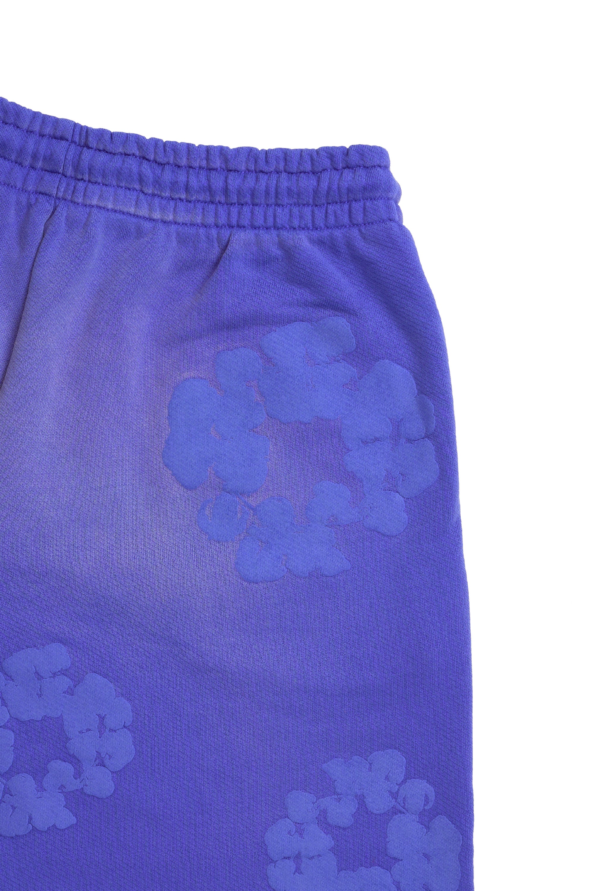 Mono Cotton Wreath Sweat Shorts Washed Blue