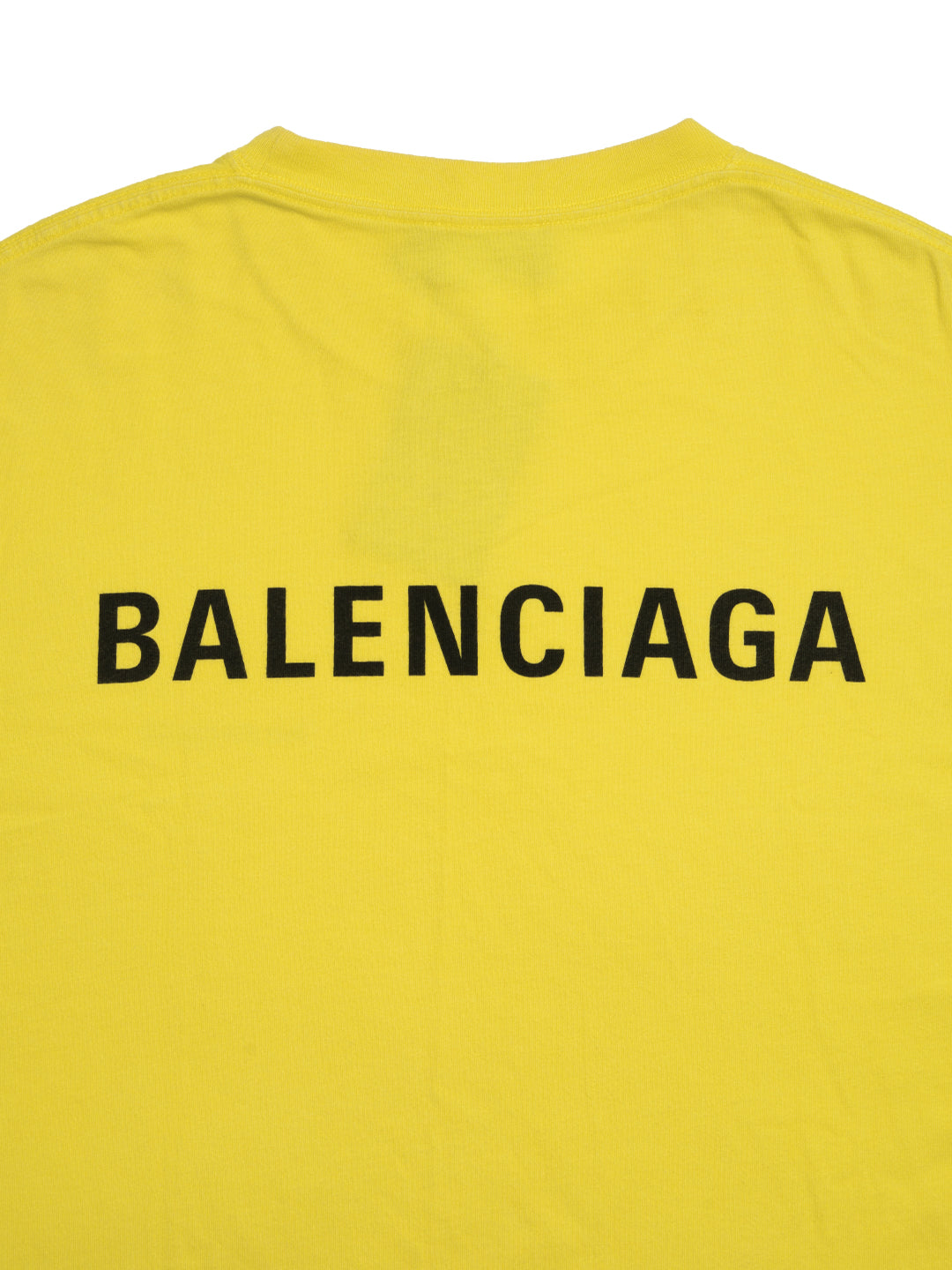 Balenciaga Logo T-Shirt Yellow