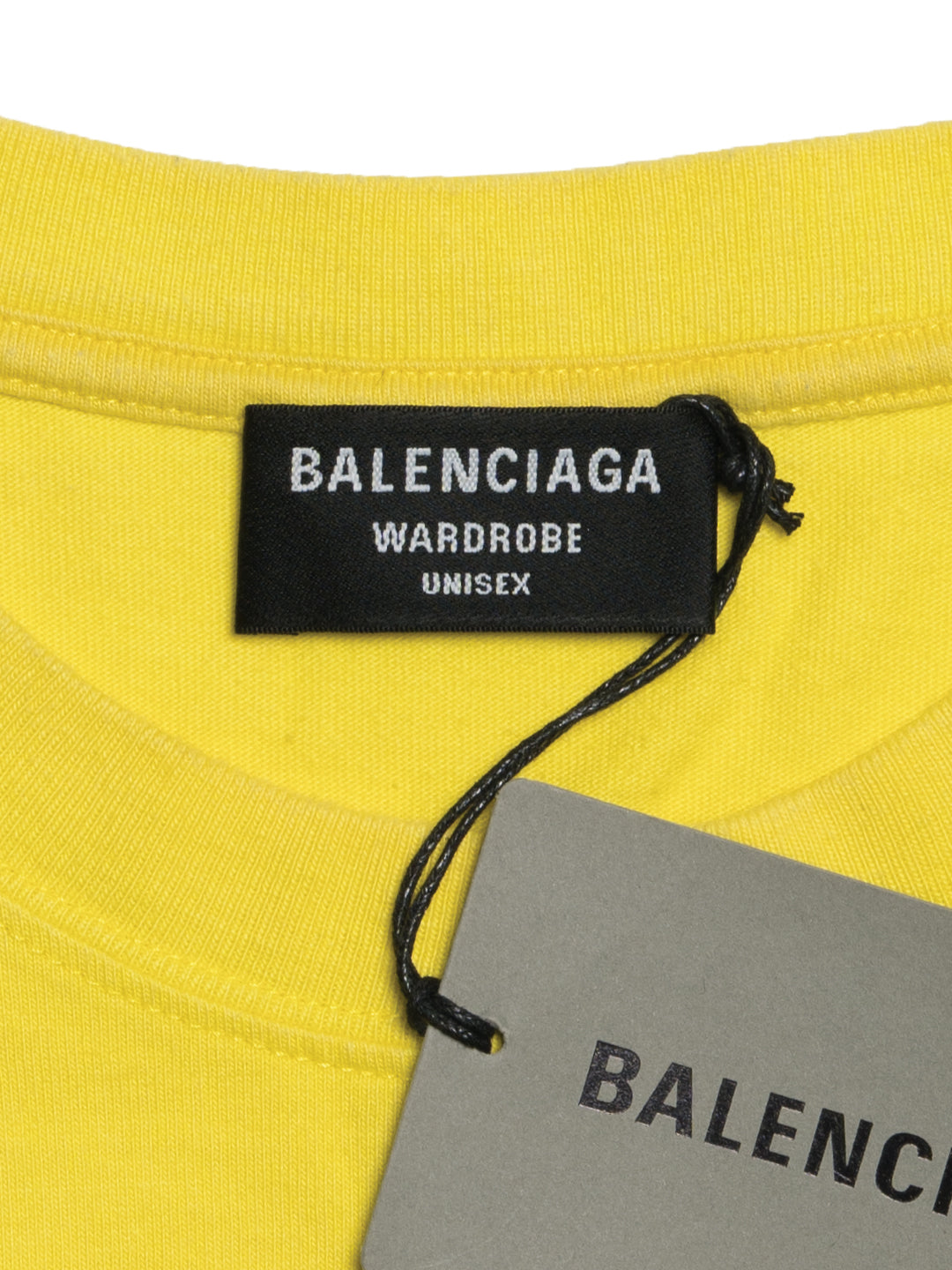 Balenciaga Logo T-Shirt Yellow