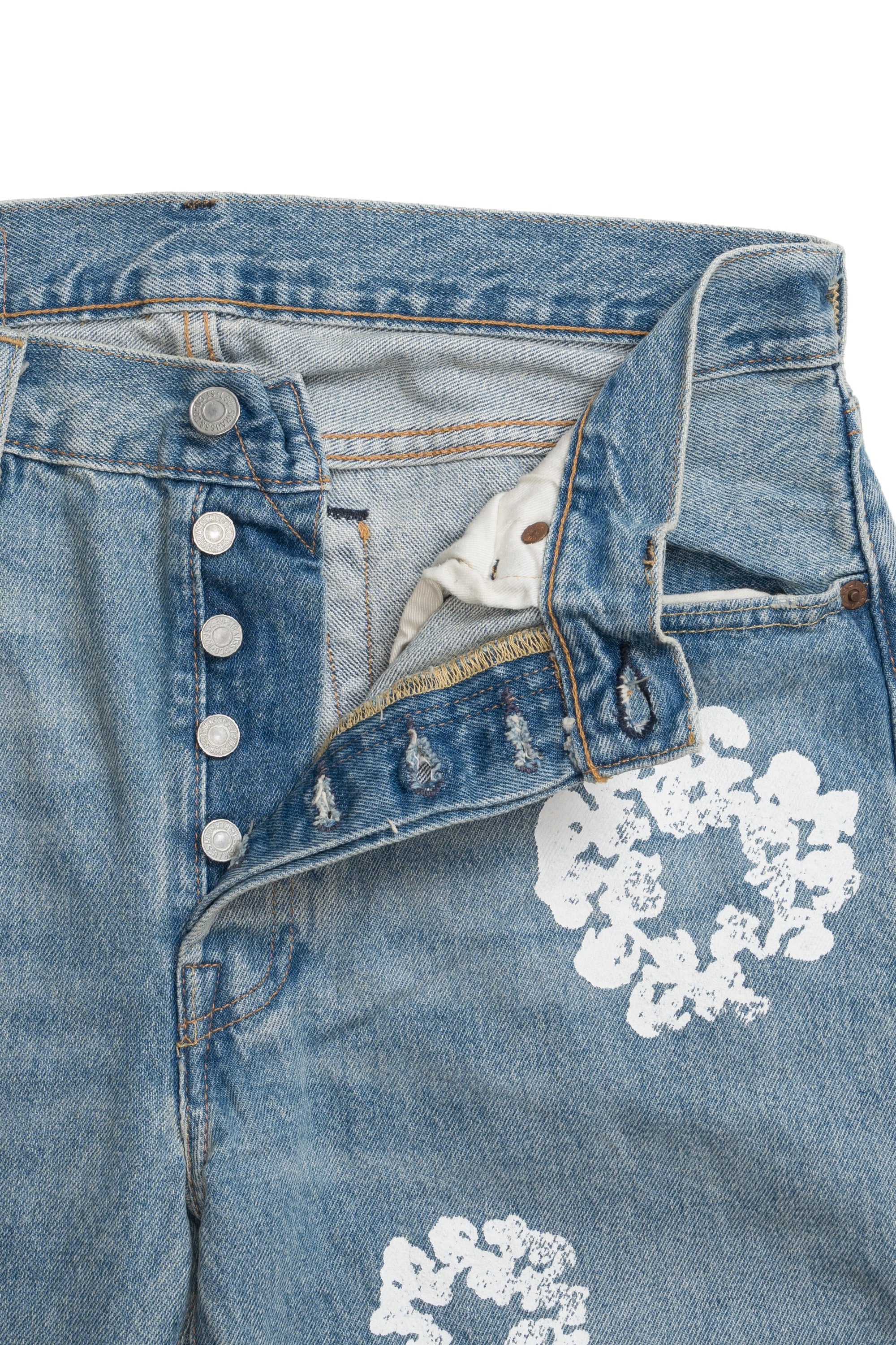 501 Cotton Wreath Jeans Light Wash