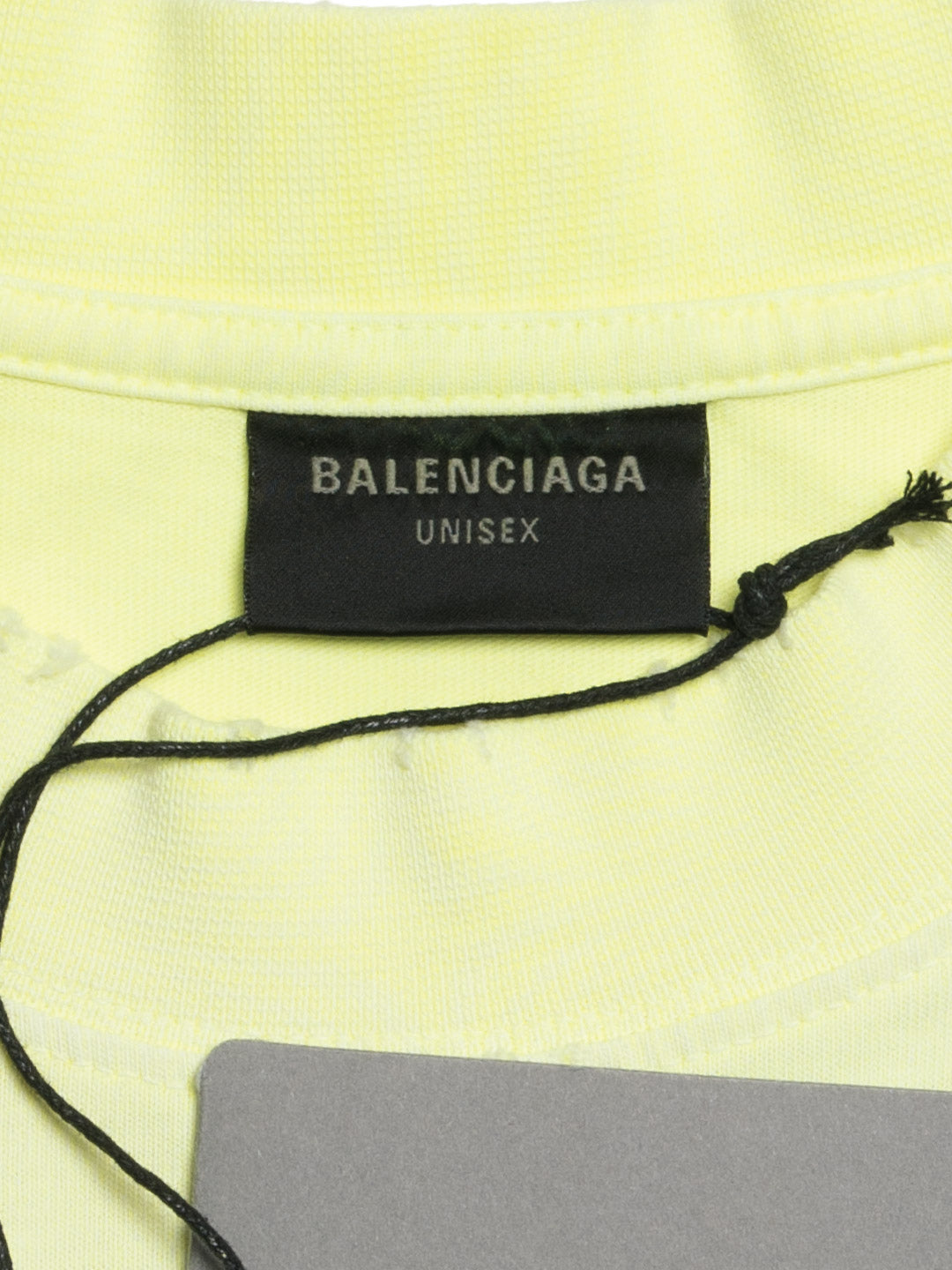 Balenciaga Tape Type Medium Fit T-Shirt Yellow