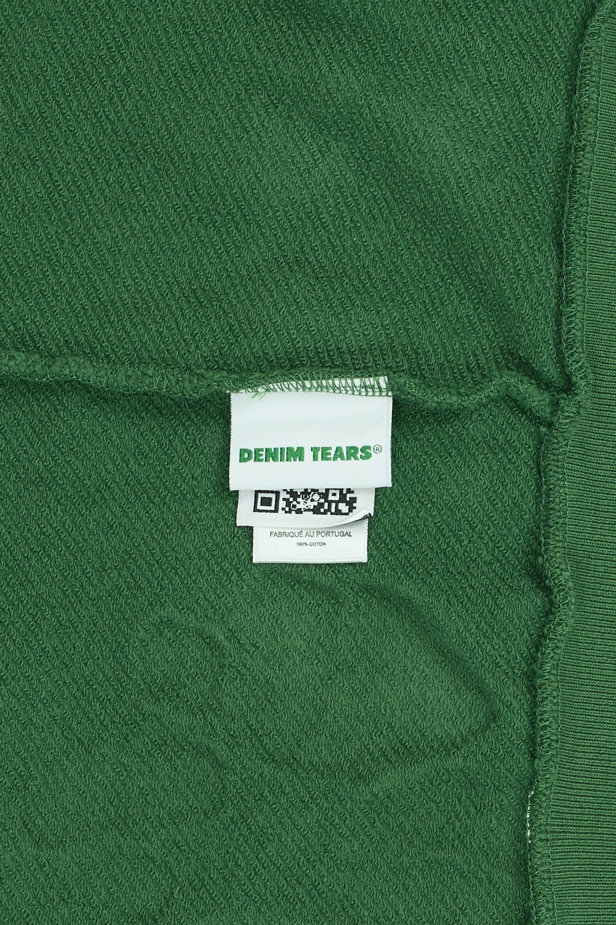 Cotton Wreath Zip Hoodie Green