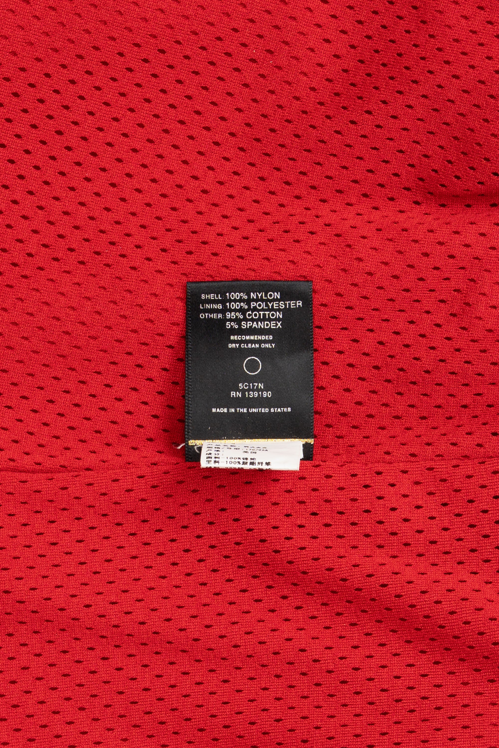 Half-Zip Coaches Jacket Red