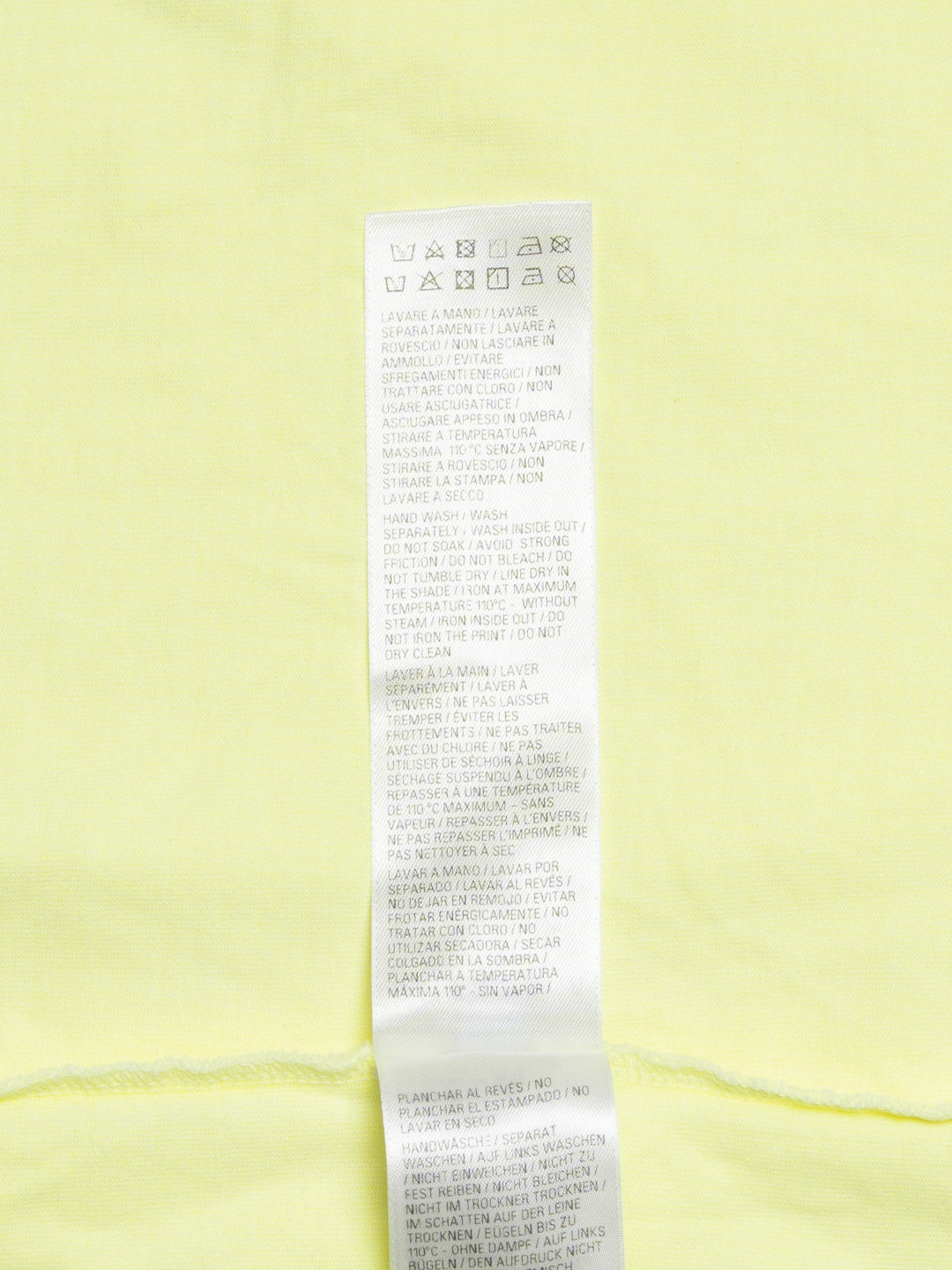 Balenciaga Tape Type Medium Fit T-Shirt Yellow