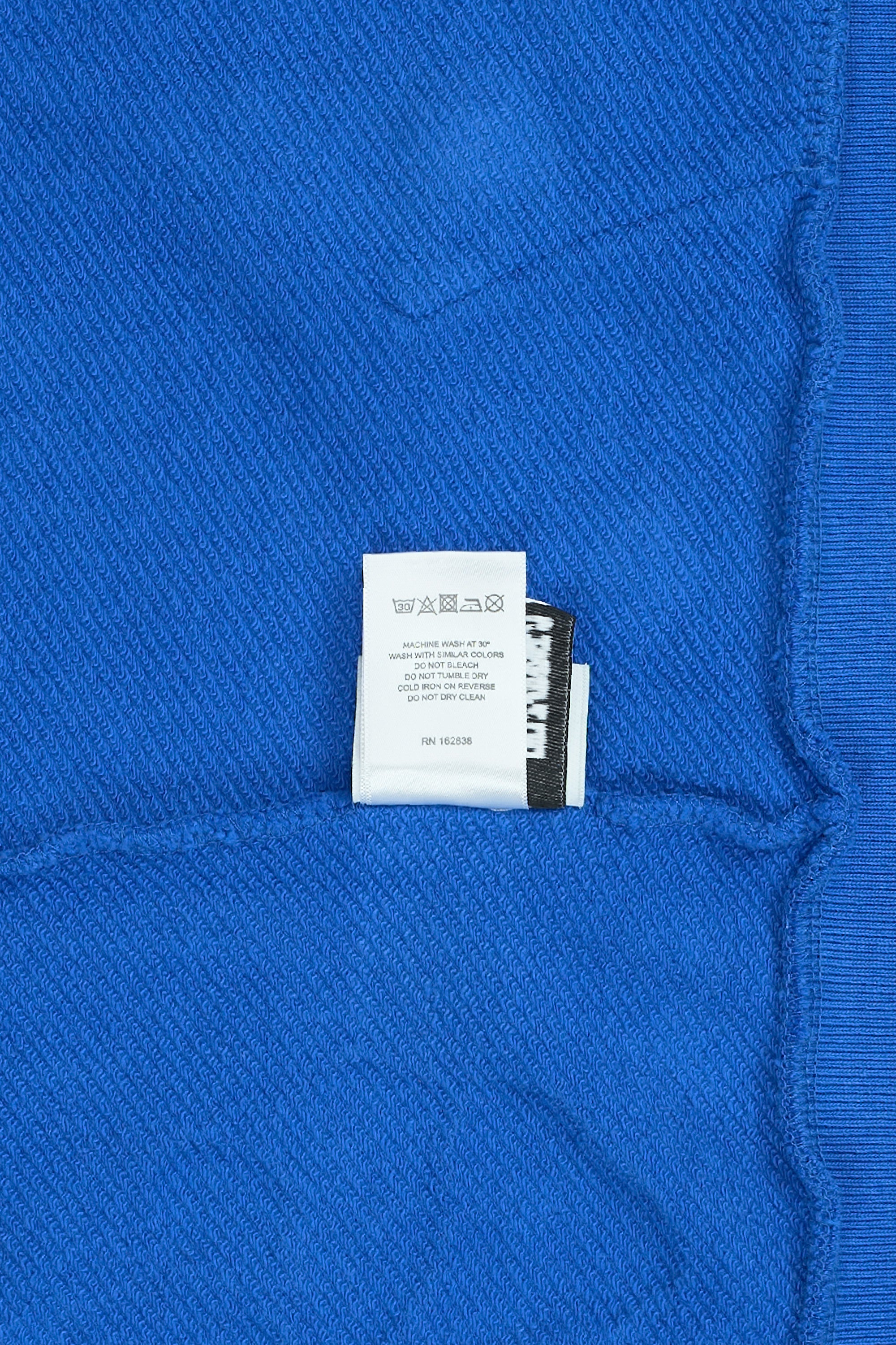Cotton Wreath Zip Hoodie Blue