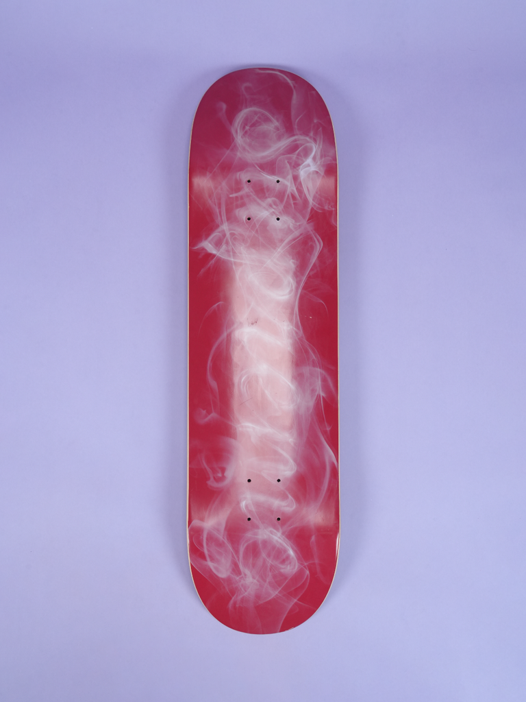 Supreme Smoke Skateboard Deck Red