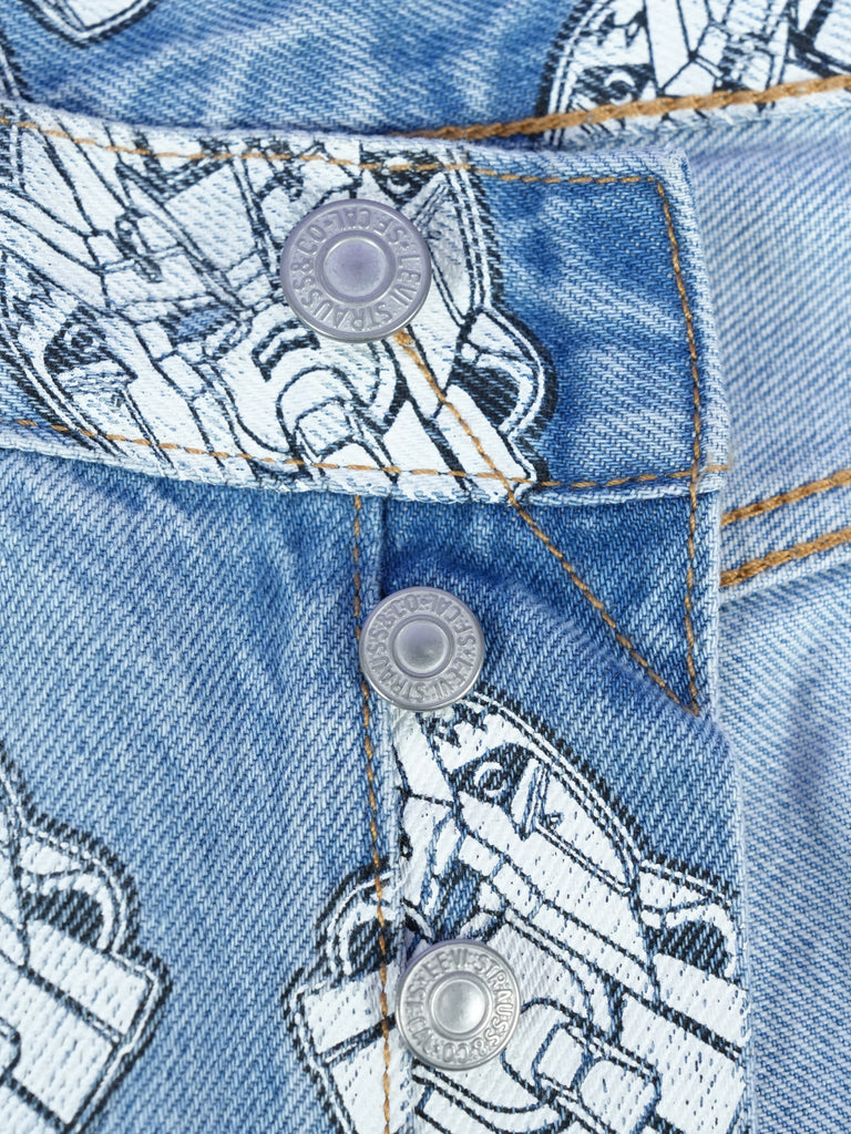 Levi's / Gundam Seed ‘93 501 Jeans Starfighter Blue