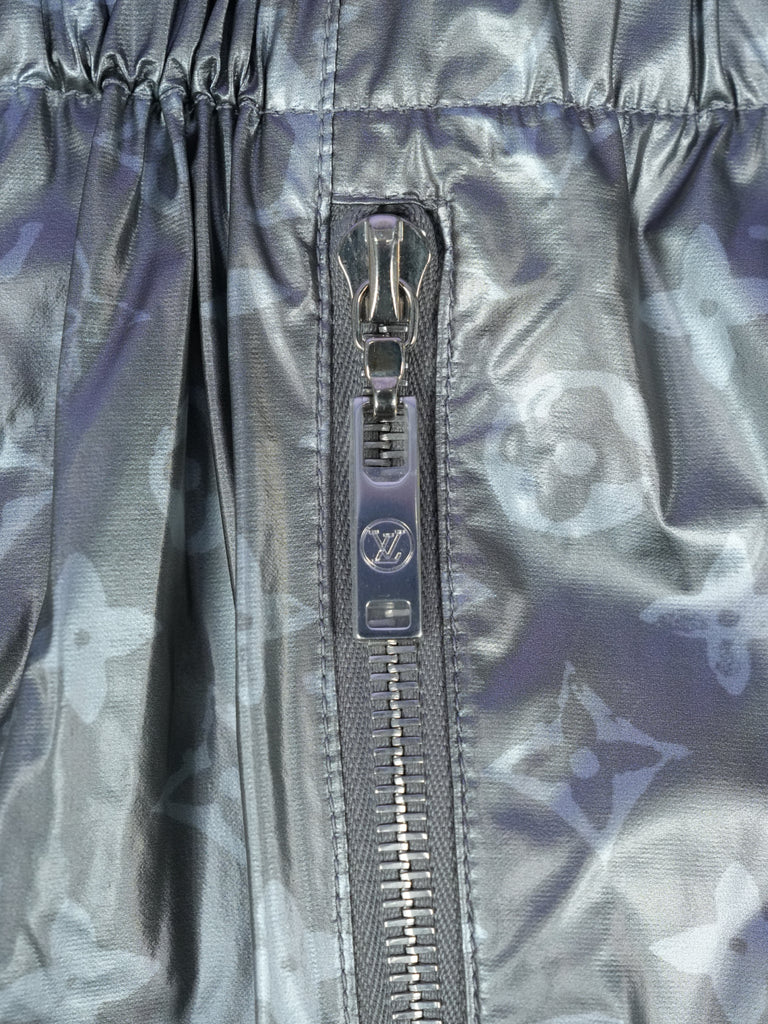 Louis Vuitton Metallic Monogram Lightweight Jogging Pants Silver