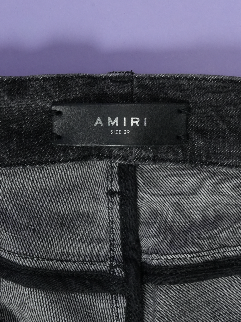 Amiri MX1 Bandana Jeans Black