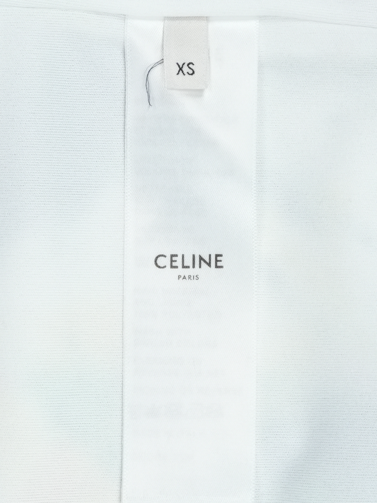 Celine Logo Print Tie Dyed Cotton Jersey Track Jacket