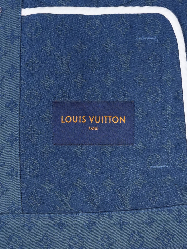 Louis Vuitton Monogram Denim Jacket Navy