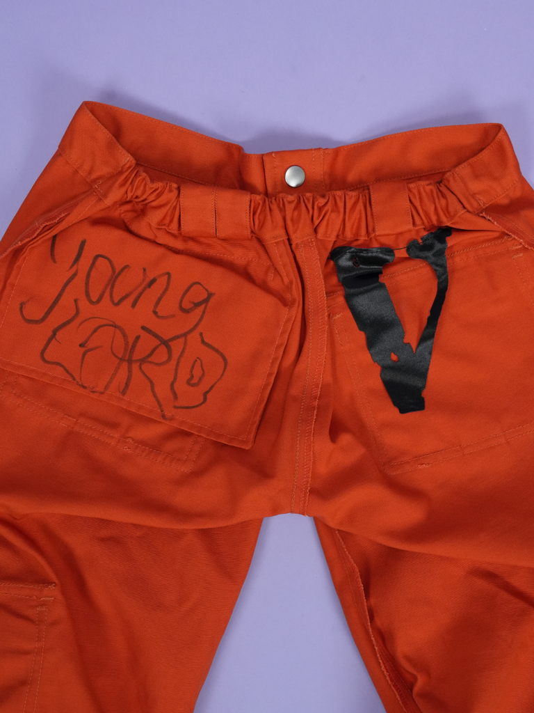 Vlone Bondage Pants Orange (Sign by ASAP Bari)