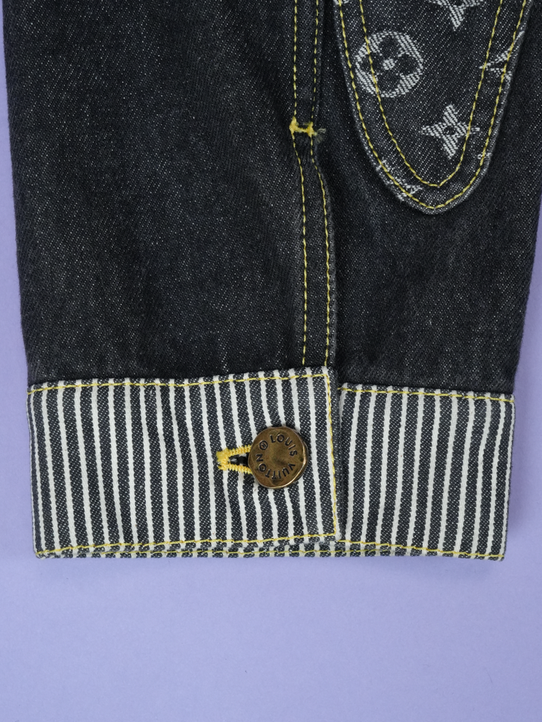 Louis Vuitton / Nigo Monogram Crazy Denim Workwear Jacket Black