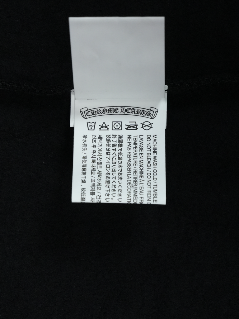 Chrome Hearts Flame Sleeve Hoodie Black