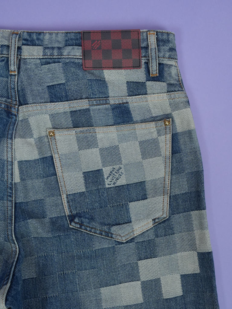 Louis Vuitton Damier Denim Skate Pants