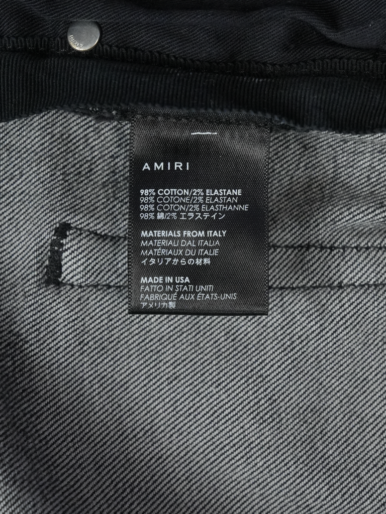 Amiri MX1 Bandana Jeans Black