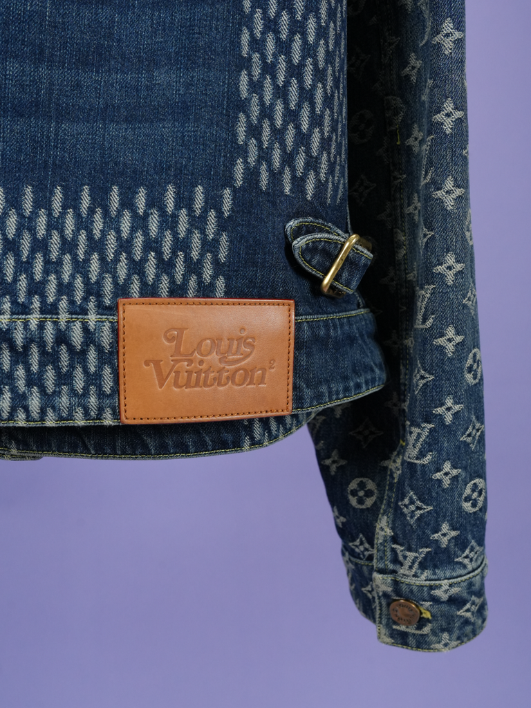 Louis Vuitton	/ Nigo Giant Damier Waves MNGM Denim Jacket Indigo