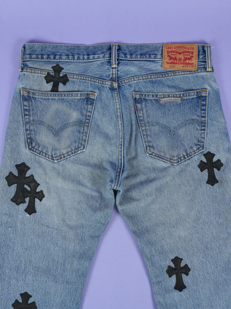 Chrome Hearts Vintage Levi's 505 Jeans Indigo