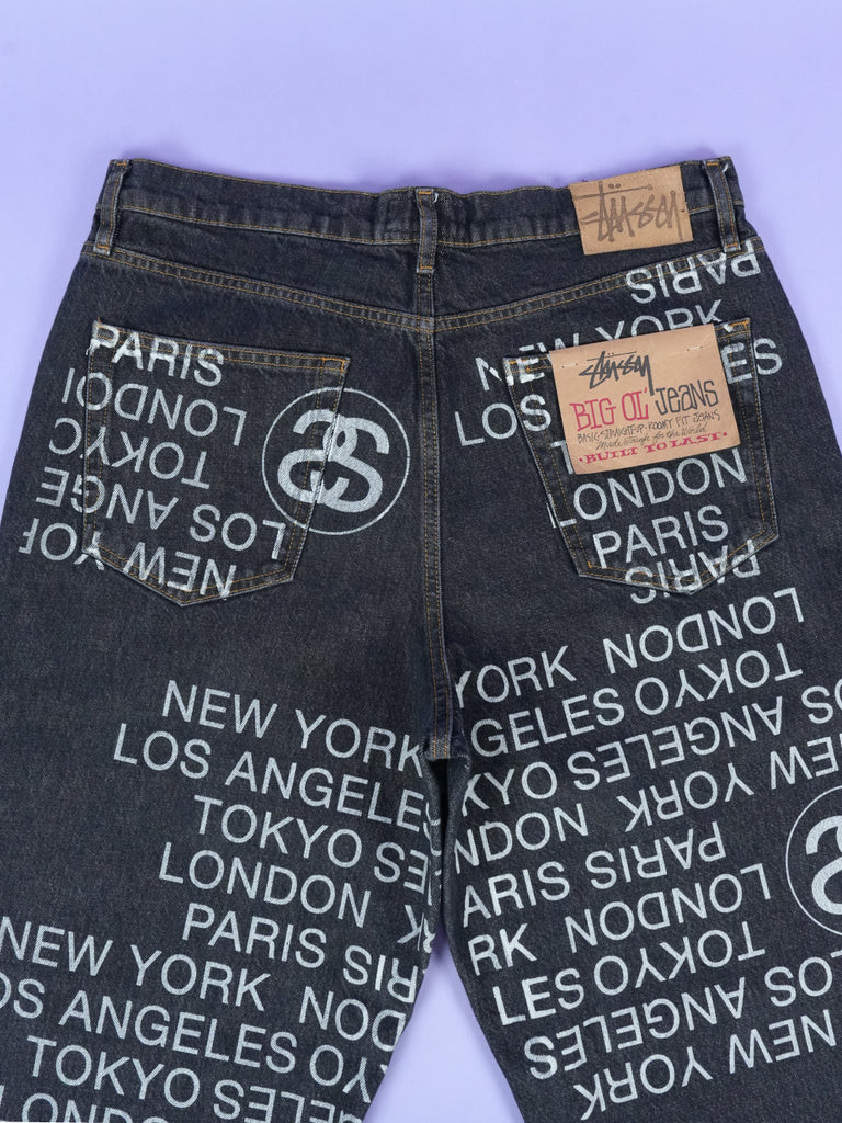 Stussy Big Ol' Denim City Link Jean Washed Black