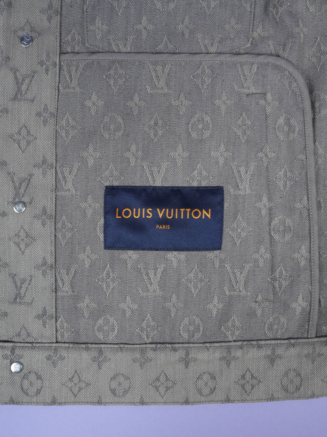 Louis Vuitton Monogram Denim Jacket Grey