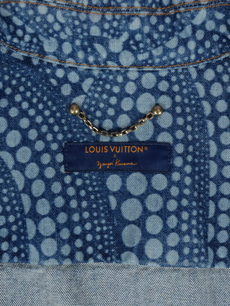 Louis Vuitton / Yayoi Kusama All Over Pumpkin Denim Blouson Blue