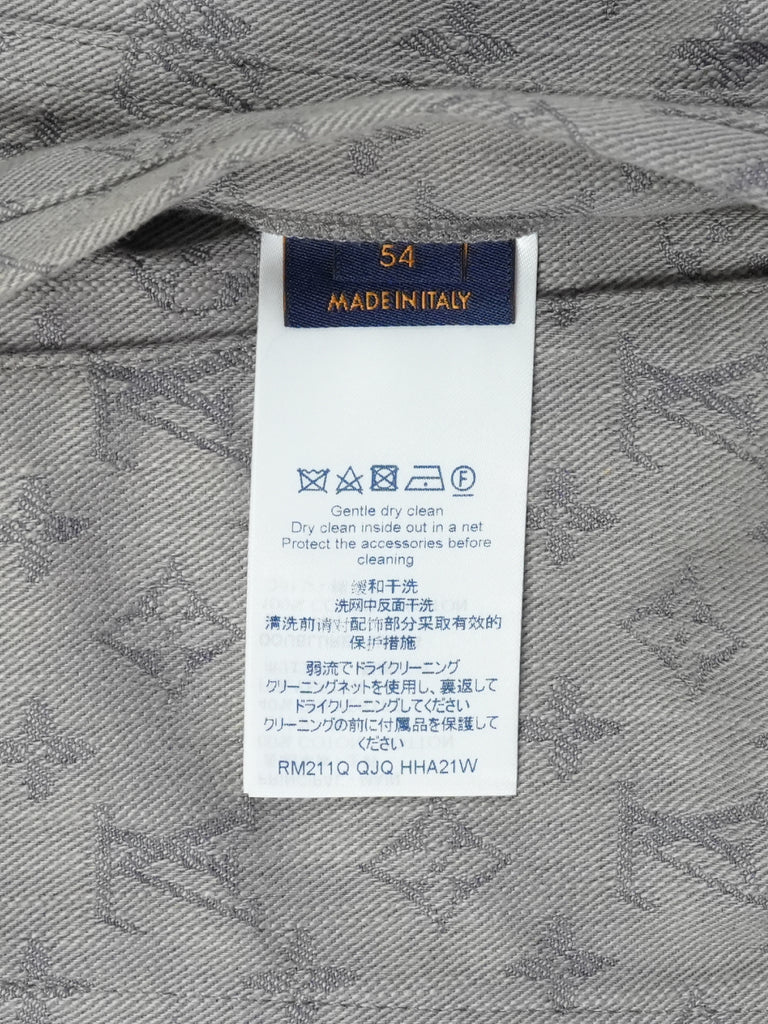 Louis Vuitton Monogram Denim Jacket Grey