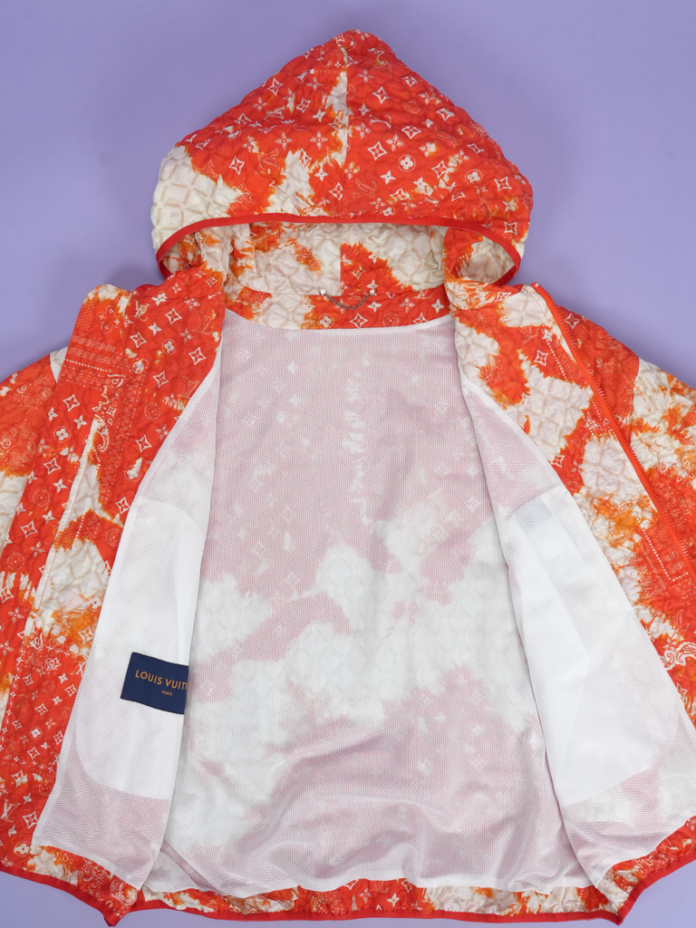 Louis Vuitton	Monogram Bandana Windbreaker Orange/White