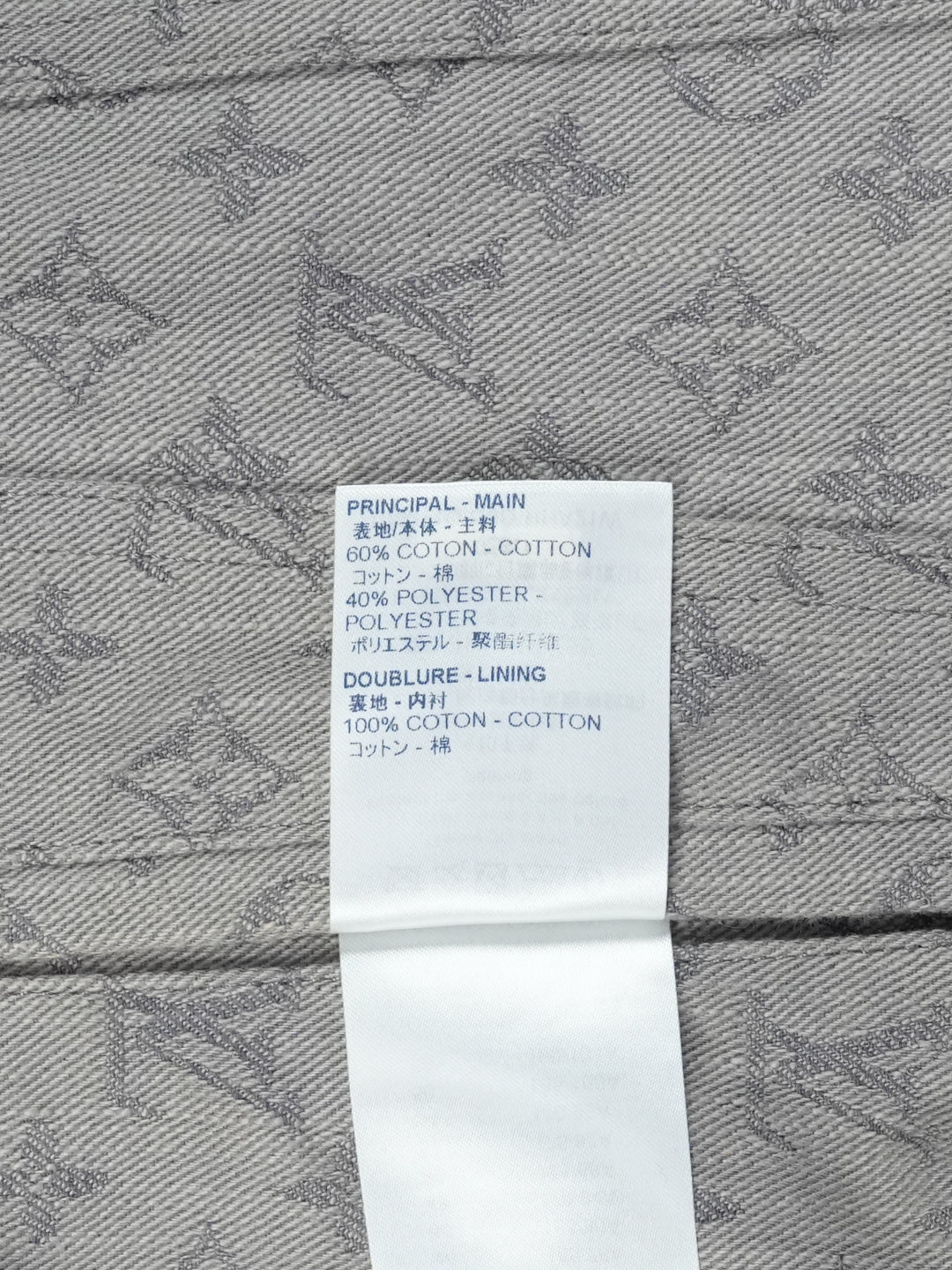 Louis Vuitton Monogram Denim Jacket Grey