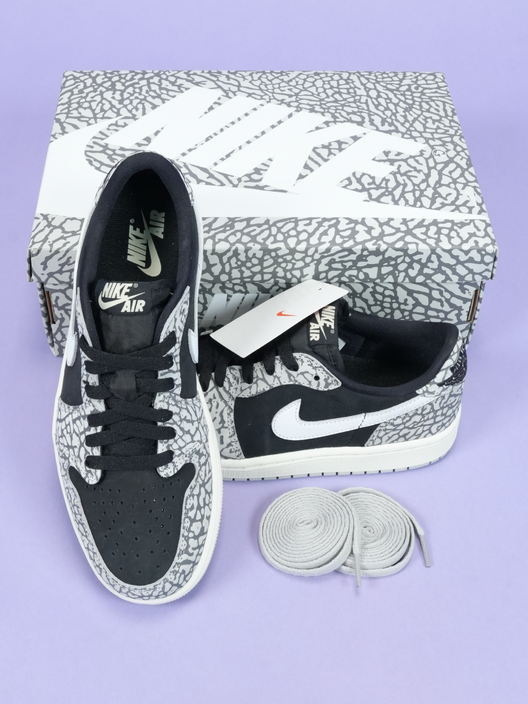 Jordan 1 Retro Low OG Black Cement