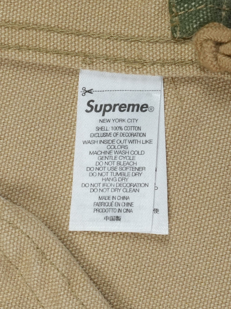 Supreme Canvas Clip Jacket Tan Camo