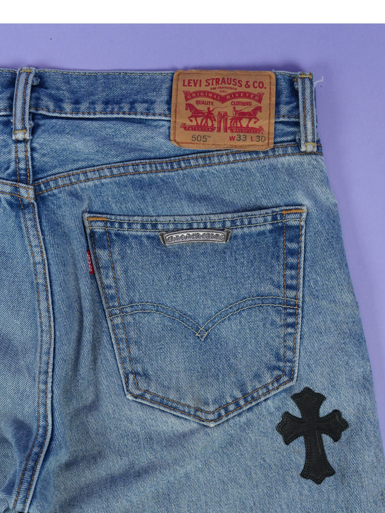 Chrome Hearts Vintage Levi's 505 Jeans Indigo