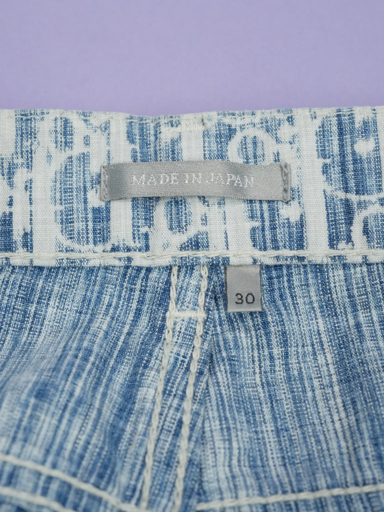 Dior Slim Fit Oblique Jeans Blue