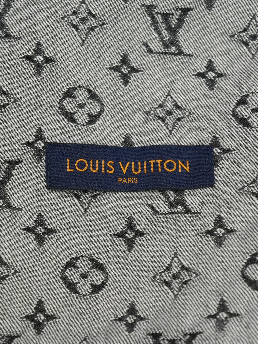 Louis Vuitton / Nigo Giant Damier Waves MNGM Denim Jacket Noir