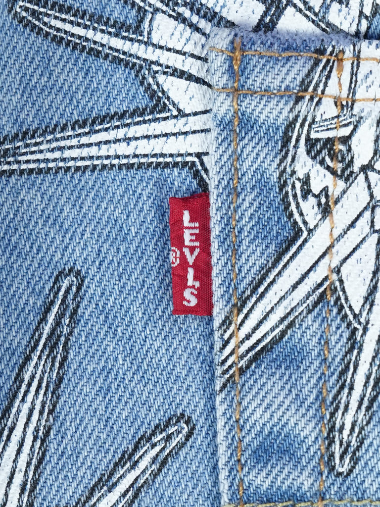 Levi's / Gundam Seed ‘93 501 Jeans Starfighter Blue