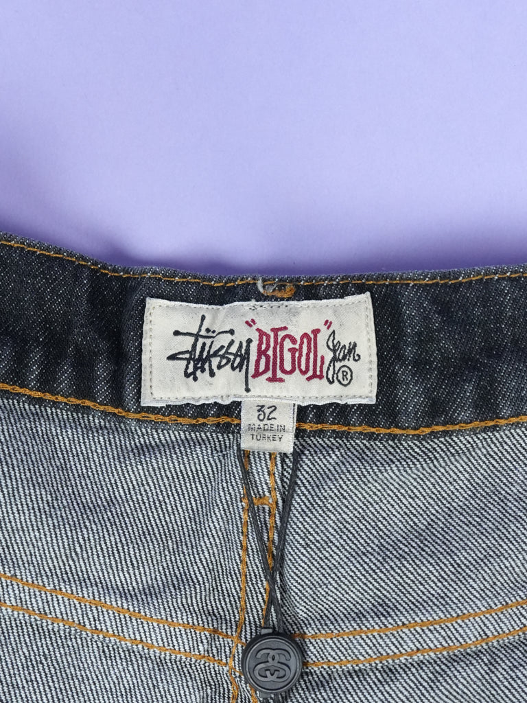 Stussy Big Ol' Denim City Link Jean Washed Black