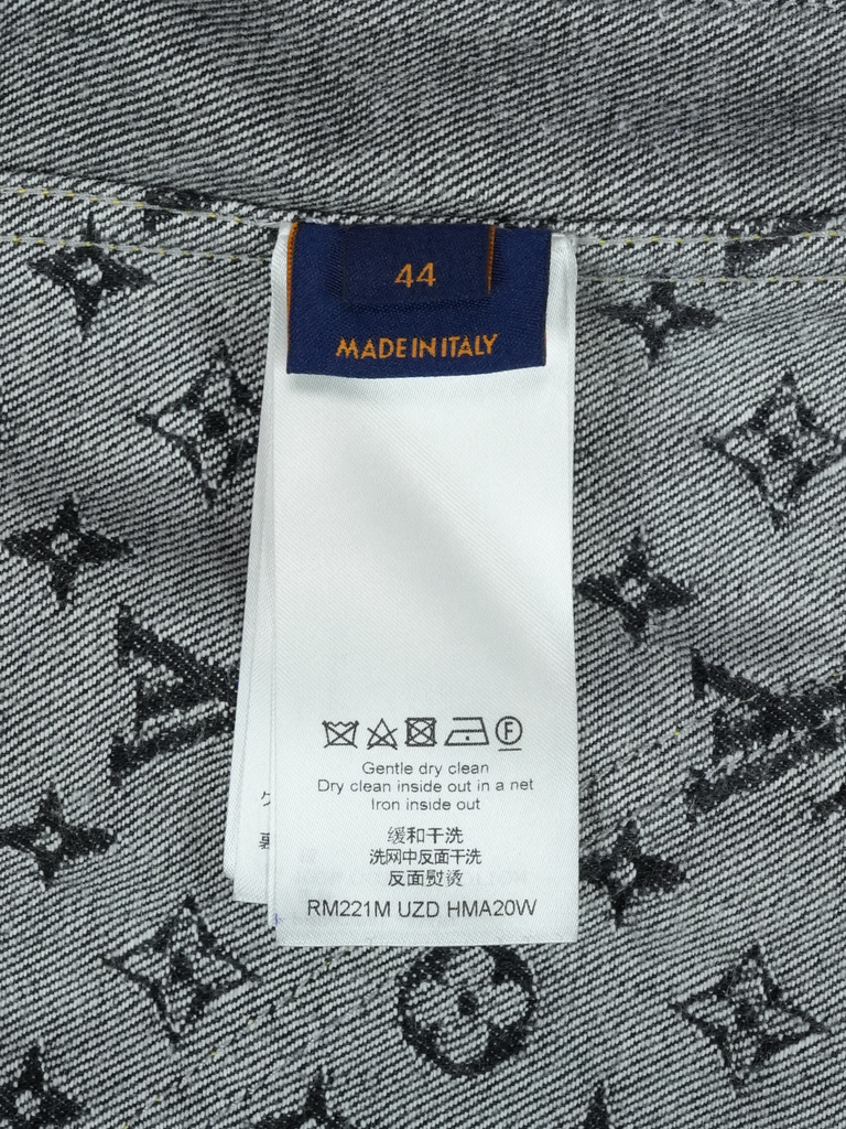 Louis Vuitton / Nigo Monogram Crazy Denim Workwear Jacket Black