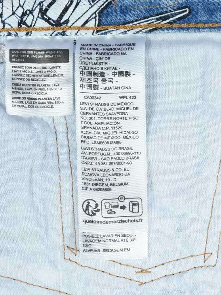 Levi's / Gundam Seed ‘93 501 Jeans Starfighter Blue