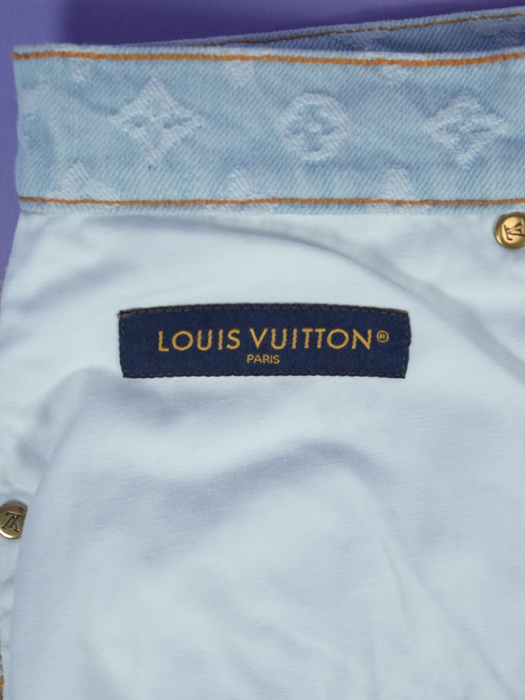 Louis Vuitton Monogram Denim Pants (by Tyler, The Creator) Washed Indigo