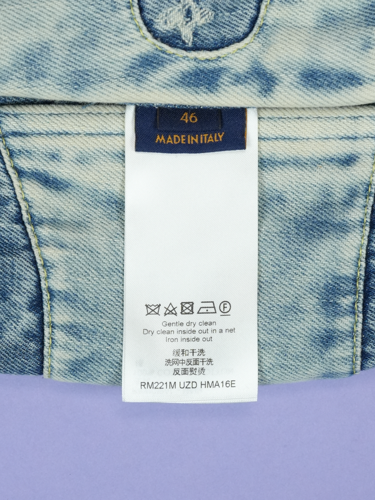 Louis Vuitton / Nigo Monogram Patchwork Denim Hoodie Indigo