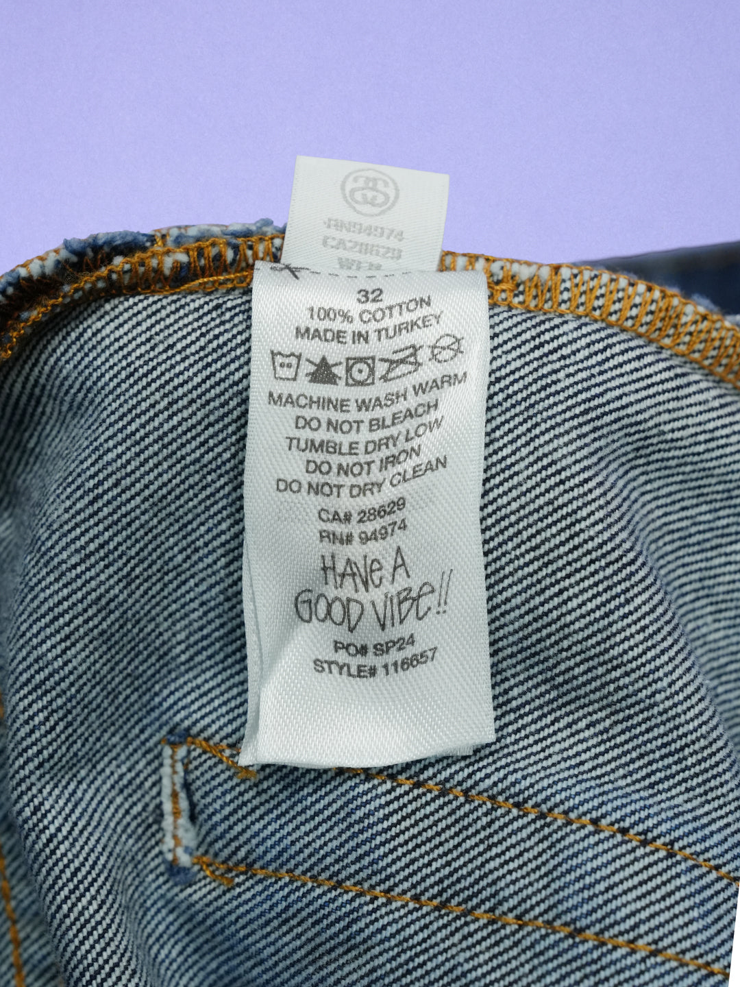 Stussy Big Ol' Denim City Link Jean One Wash