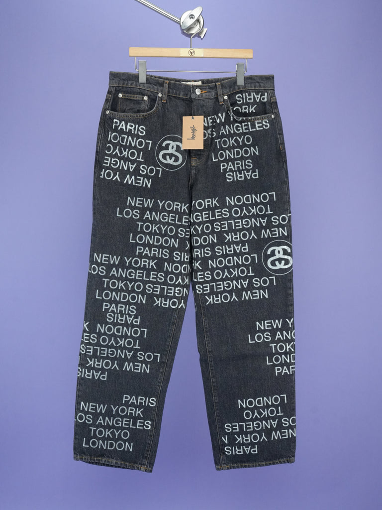 Stussy Big Ol' Denim City Link Jean Washed Black