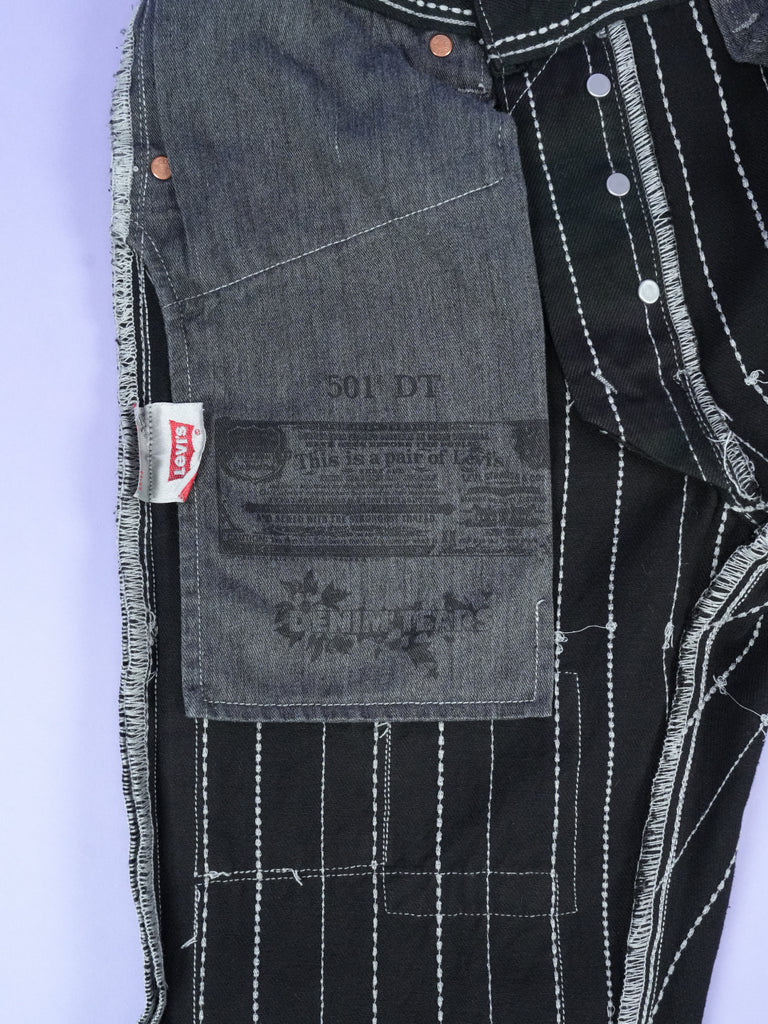 Denim Tears / Levi's 501 Peace Patchwork Pant Black