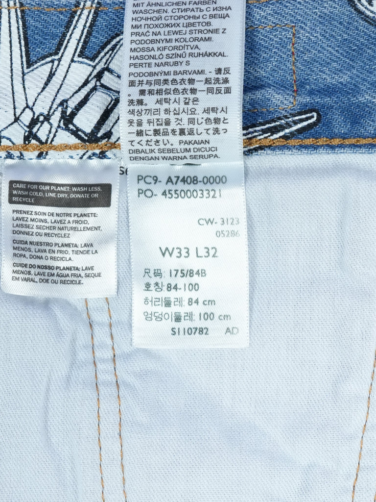 Levi's / Gundam Seed ‘93 501 Jeans Starfighter Blue